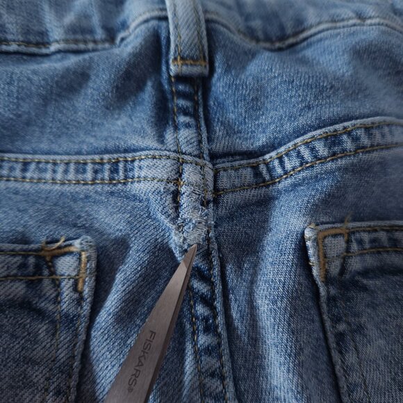 Pilcro Script Womens Faux Pearl Embellished Skinny Jeans Sz 25 Light Wash Glam - Picture 11 of 16